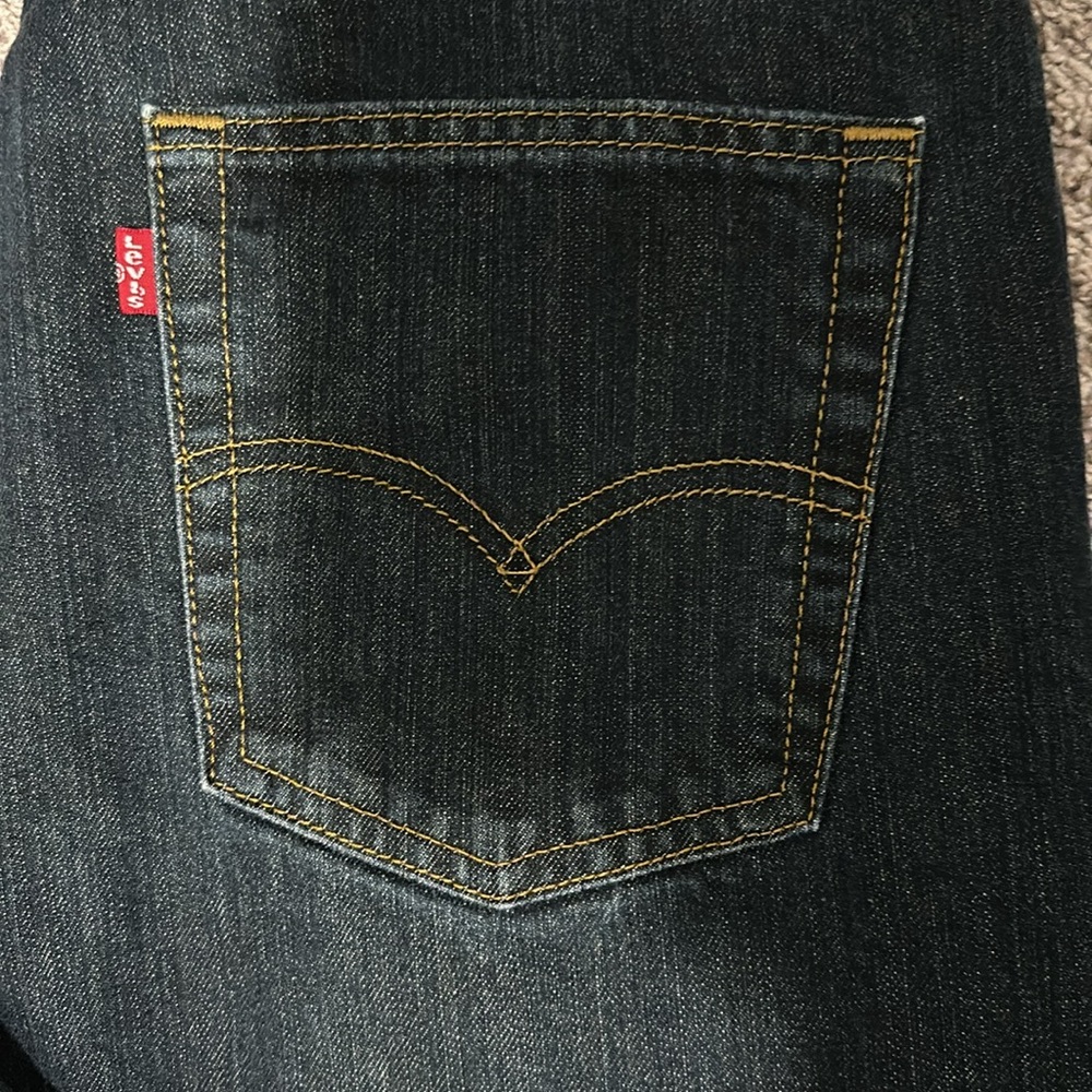 Men's Levi 514 Jeans - Dark/Black Wash 34/30 - Picture 3 of 5